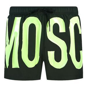 Moschino Mens Logo Swim Shorts / Yellow/Black